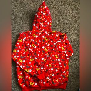 Bape x Kaws x Baby Milo Slaughter Dissected Companion Hoodie Red
